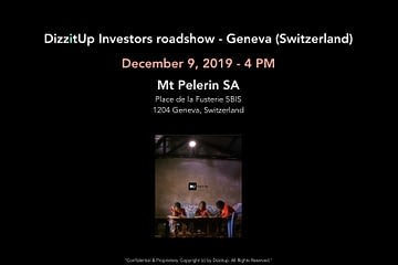 Investor roadshow - Geneva 12/09/2019